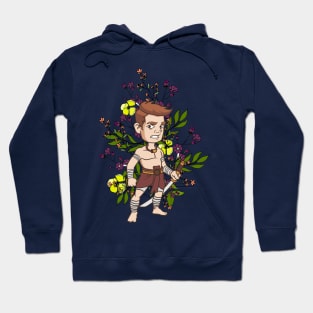 Boy among the flowers Hoodie